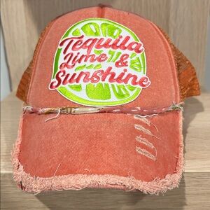 60. Handcrafted Trucker Hat, by Susie.